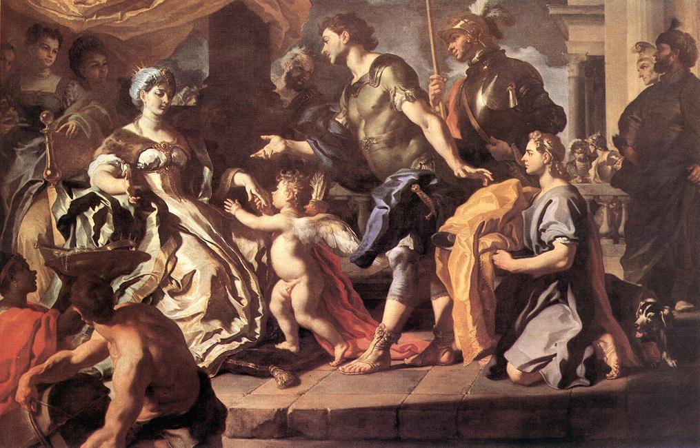 Francesco Solimena Dido Receiveng Aeneas and Cupid Disguised as Ascanius